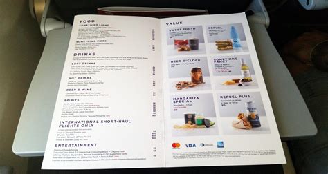 Inflight Menu .